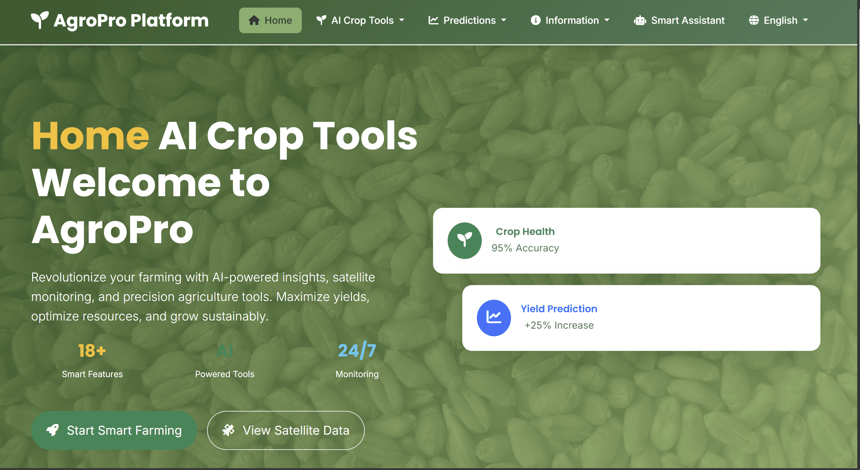AgroPro – AI-Driven Agricultural Intelligence Platform