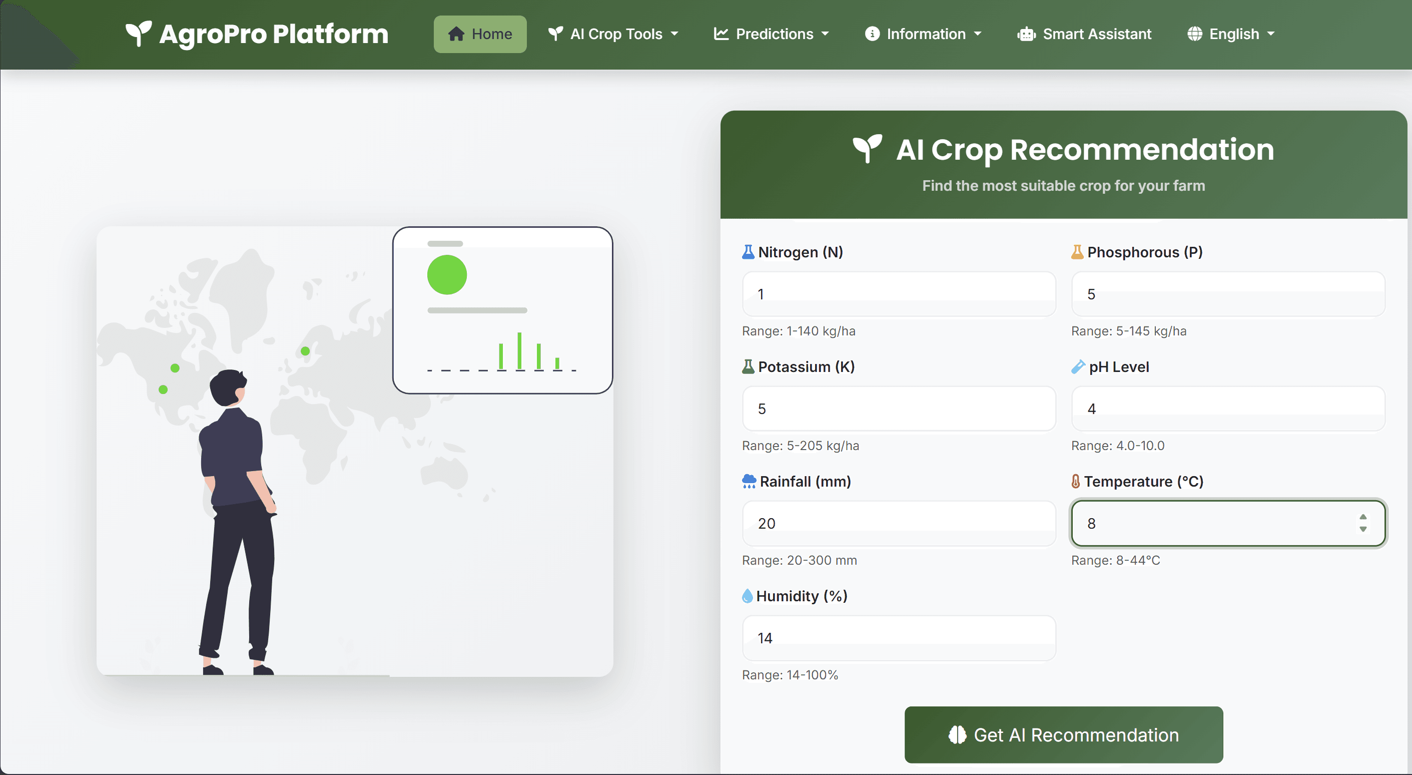 AgroPro – AI-Driven Agricultural Intelligence Platform - Screenshot 2